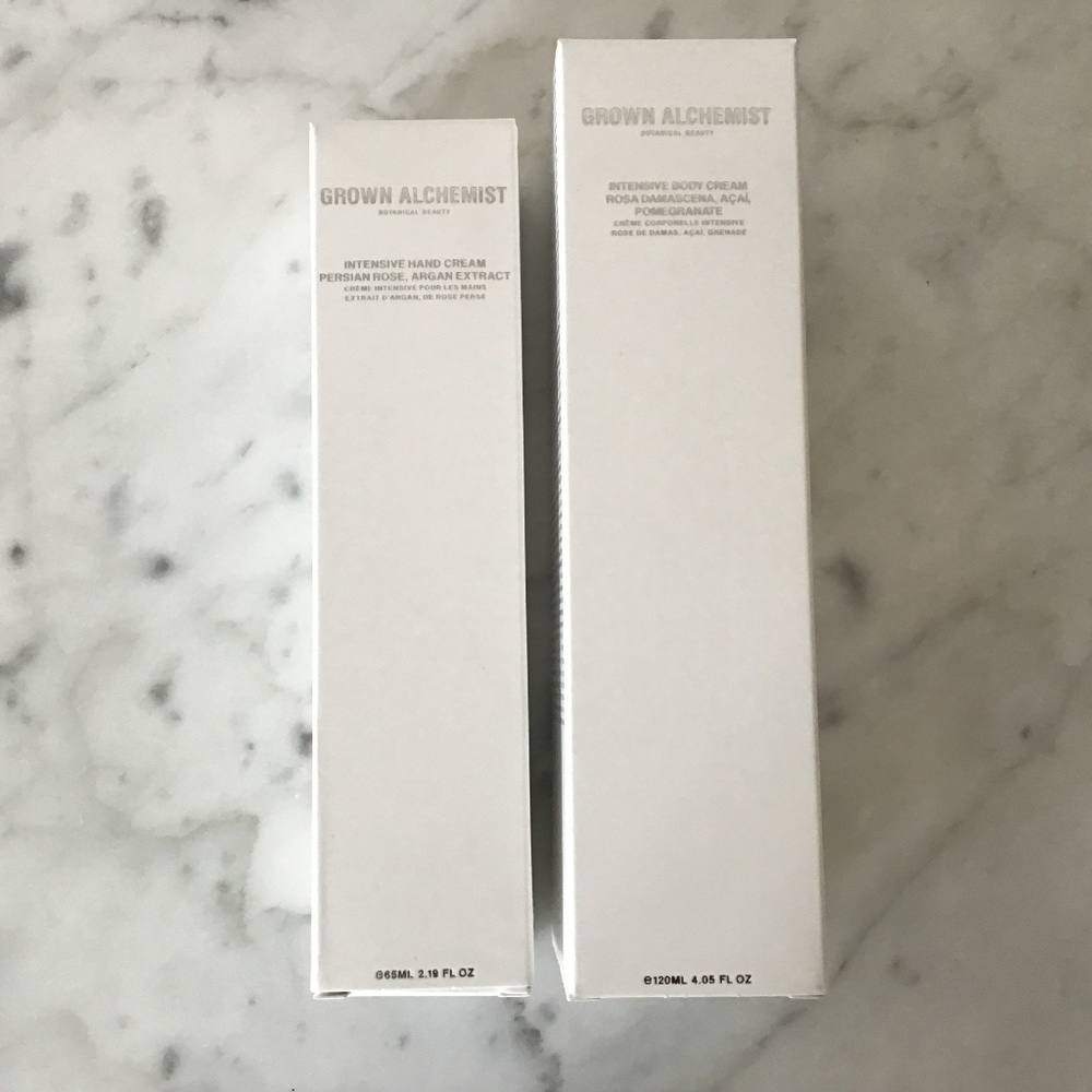 Grown Alchemist Hand Cream and Body Cream